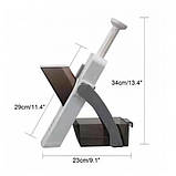 Мультислайсер із контейнером Овочерізка для овочів і фруктів ручний, фото 3