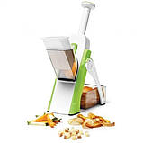 Мультислайсер із контейнером Овочерізка для овочів і фруктів ручний, фото 7