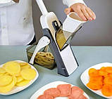 Мультислайсер із контейнером Овочерізка для овочів і фруктів ручний, фото 9