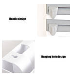 Кухонний тримач для фольги та паперу потрійний тримач для паперових рушників, харчової плівки та фольги, фото 2