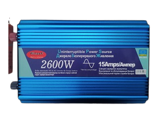 Перетворювач WX 2600 Чиста синусоїда UPS 2600 W 12V інвертор iC227