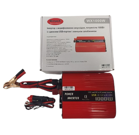 Перетворювач інвертор WX-1000 A 1000W POWER INVERTER iC227