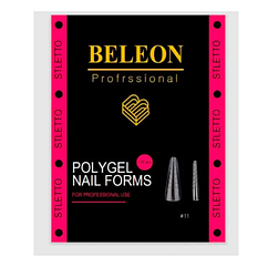 Верхні форми для нарощування Beleon №11 Stiletto 120 шт