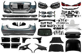 Комплект рестайлінга в W223 Maybach (з дверними ручками і вставками) для мерседес S-сlass W221