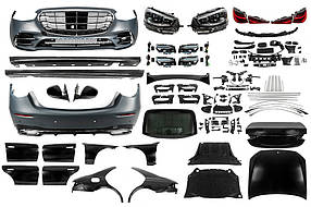Комплект рестайлінга в W223 AMG Line (з дверними ручками і вставками) для мерседес S-сlass W221