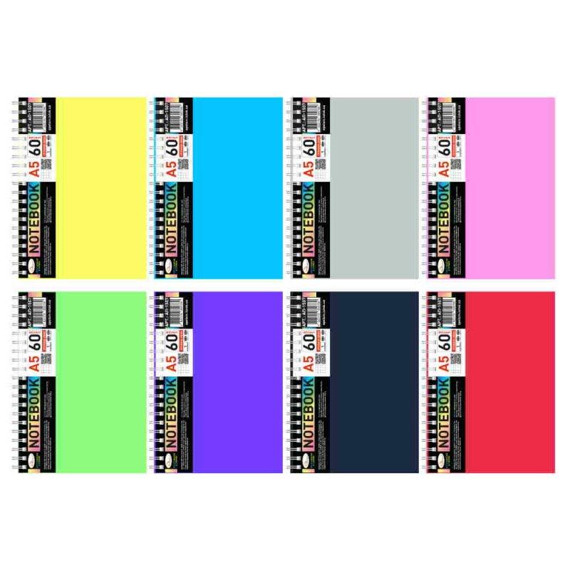 Блокнот А5, 60 л, пластик, пружина збоку АП-1507 G-Rich, фото 1