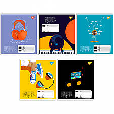 Зошит А-5 12арк. для нот YES mix, фото 2