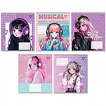 Зошит А-5 12арк. для нот YES mix, фото 5