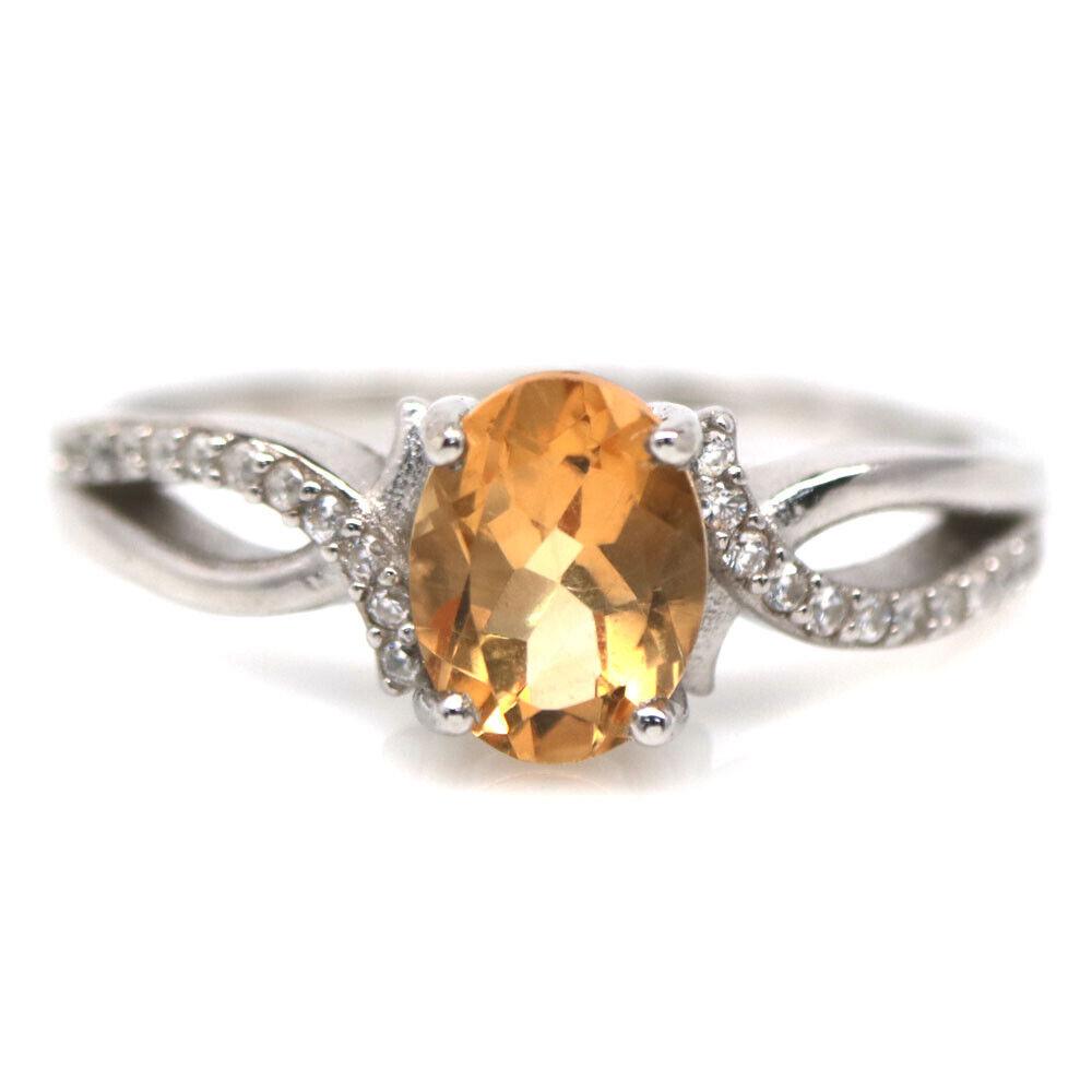 Цитрин срібна каблучка, 0297ЛЦ, фото 1