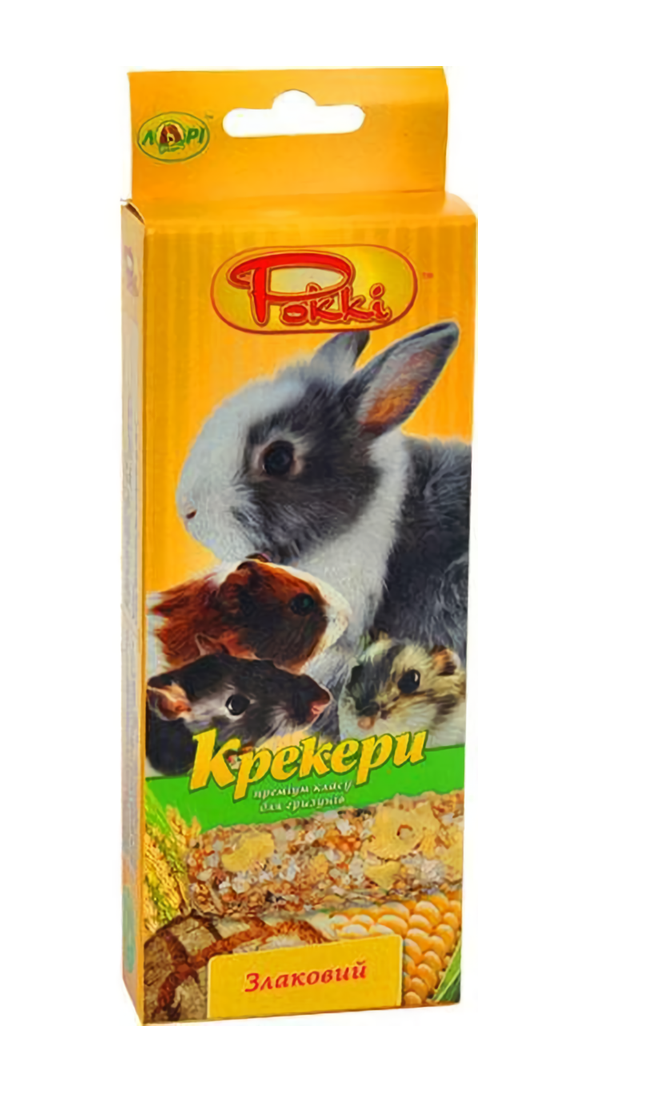 Корм для гризунів Роккі злаковий крекер ласощі для гризунів преміум класу (2 шт х 50 г), Лорі