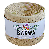 Пряжа трикотажна BARWA  7-9 мм, колір Крем брюле