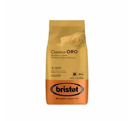 Кава в зернах Bristot Classico Oro 1кг Італія преміум кави Бристот шоколадні нотки