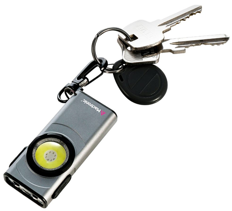 Кишеньковий ліхтарик-брелок Mactronic Flagger Nano | 500 лм, червоне/біле світло, магнітна основа, карабін, USB зарядка, фото 1