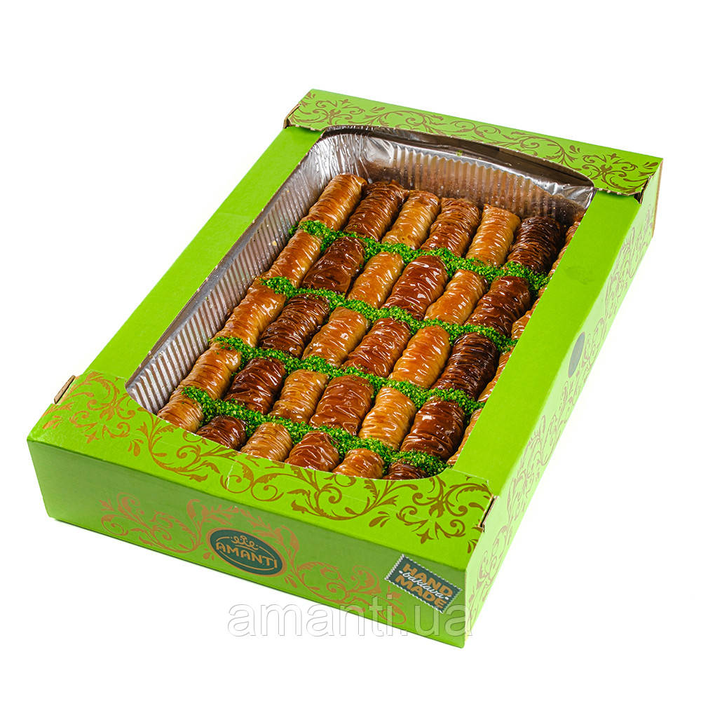 Пахлава Amanti Сарма з какао,волоським горіхом та фісташкою 1кг, фото 1