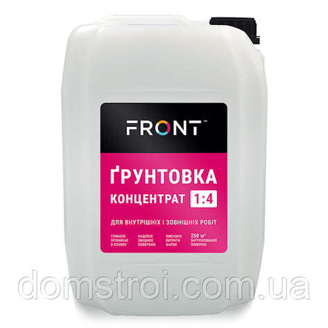 Грунтовка концентрат глибокопроникна універсальна Front 1:4 (10 л), фото 1