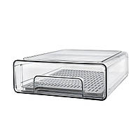 Ящик "Homax" висувний для зберігання продуктів  з піддоном 25х21,2х7,8см.(BR-02)