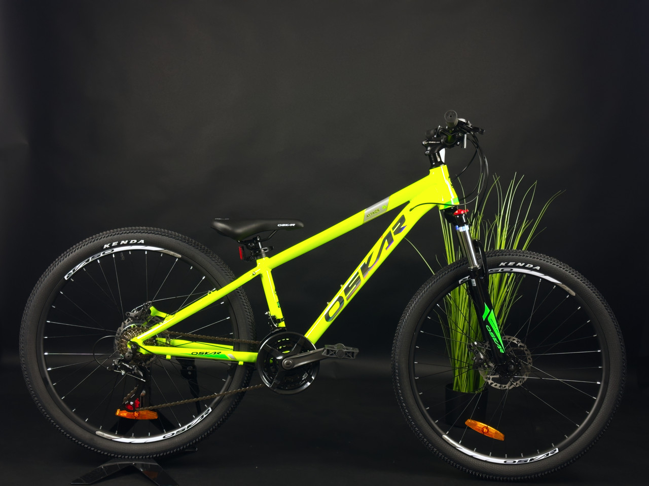 Велосипед Oskar 26" Attack жовтий неон 2025, фото 1