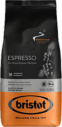 Кава в зернах Bristot Espresso 500г Італія преміум кави Брістот міцна кава