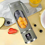 Акумуляторний портативний блендер соковичавниця AND у формі пляшки з USB зарядкою портативний, фото 2