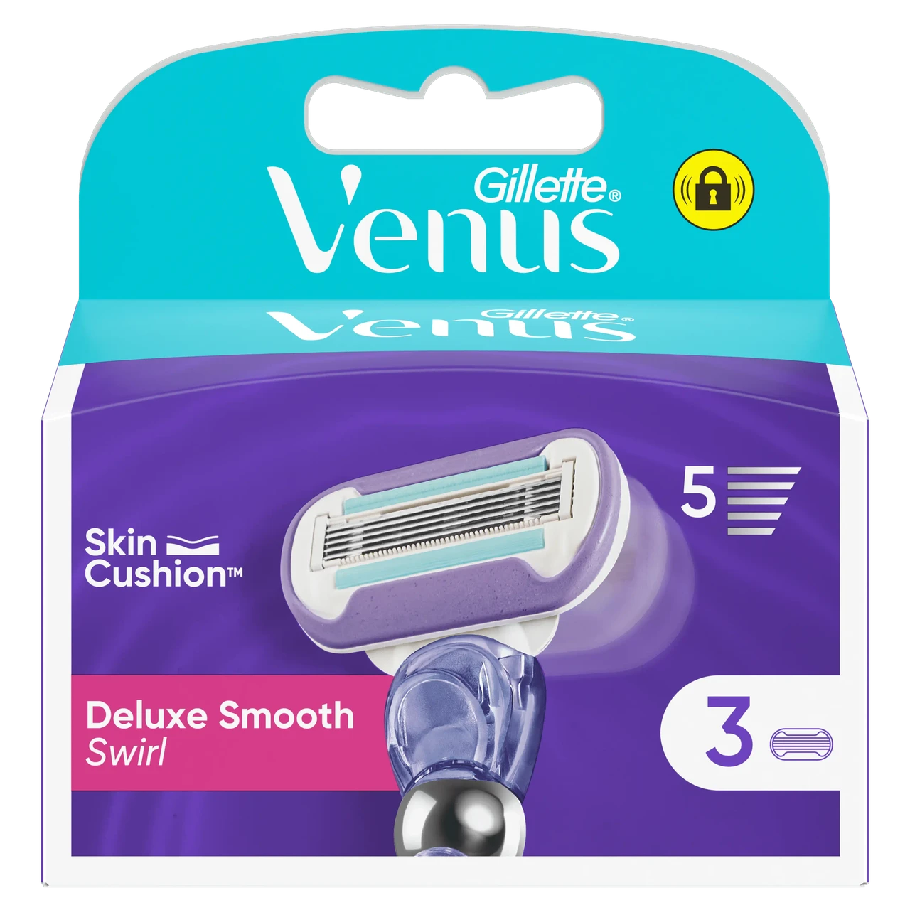 Змінні касети Gillette Venus Deluxe Smooth Swirl, на 5 лез (3шт.)