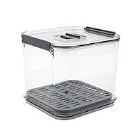 Контейнер "Homax" для зберігання продуктів з вентиляційним отвором та піддоном, 2,5 літрів.(BR-04)
