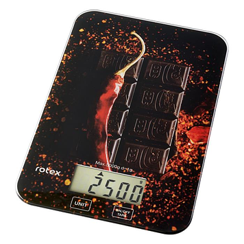 Ваги кухонні скляні до 5 кг Rotex RSK14-P pepper