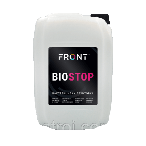 Грунт-просочування ґрунтовка проти цвілі плісняви Front Biostop (5 л), фото 1