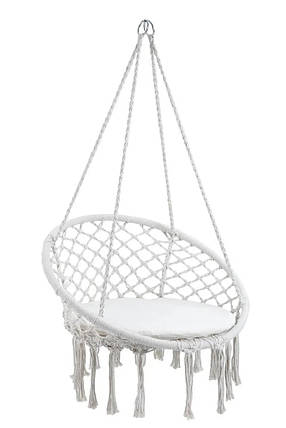 Підвісне крісло-гамак Sumatra Nature Focus Garden сталь, полихлопковый канат, фото 1