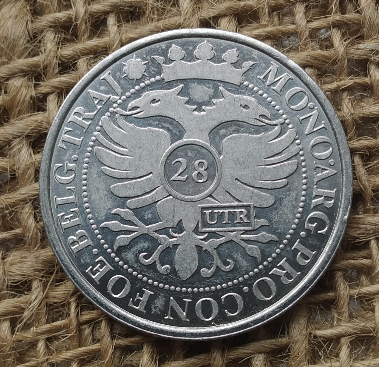 Жетон 28 стейверiв - Утрехт. Нiдерланди