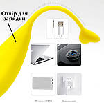 Віброяйце з пультом акумуляторне Banan 10 режимів. Жовте, фото 4