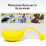 Віброяйце з пультом акумуляторне Banan 10 режимів. Жовте, фото 6