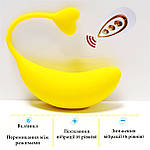 Віброяйце з пультом акумуляторне Banan 10 режимів. Жовте, фото 8