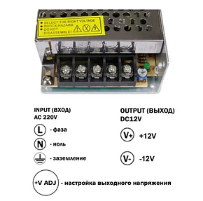 Блок живлення OEM DC12 100W 8.5А TR-100, фото 4