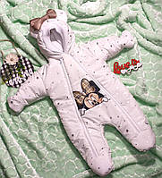 Комбінезон  весна осінь евро зима  для новонароджених з 3d принтами дуже гарні