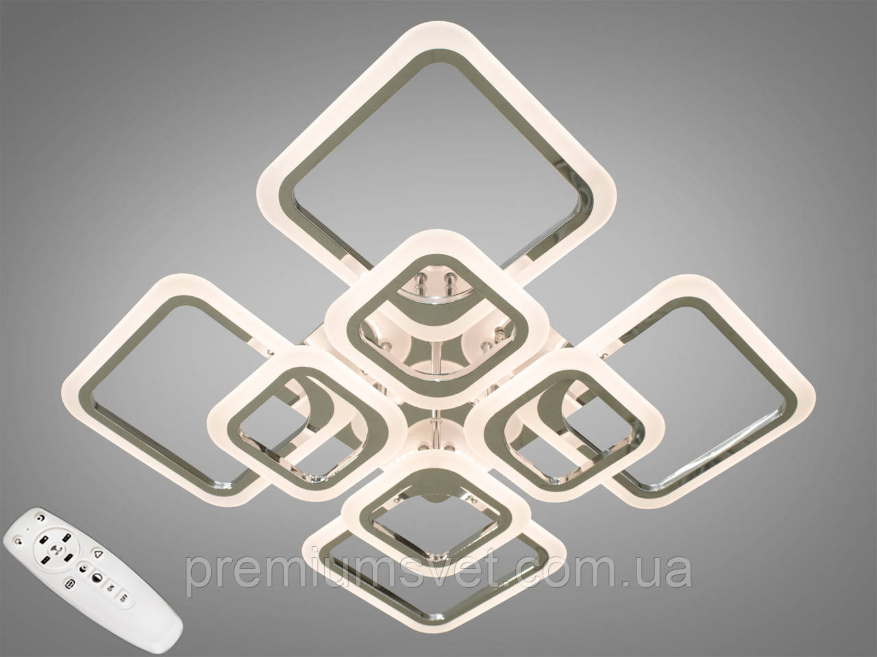 Люстра стельова світлодіодна 8060/4+4 HR, фото 1
