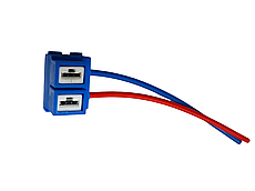 Роз'єм з проводом 2 піна, лампа H7 PX26d керамічний, кутовий SQ-1317