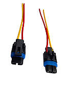 Роз'єм з проводом 2 піна, лампа H27/1 880 PG13 SQ-1053