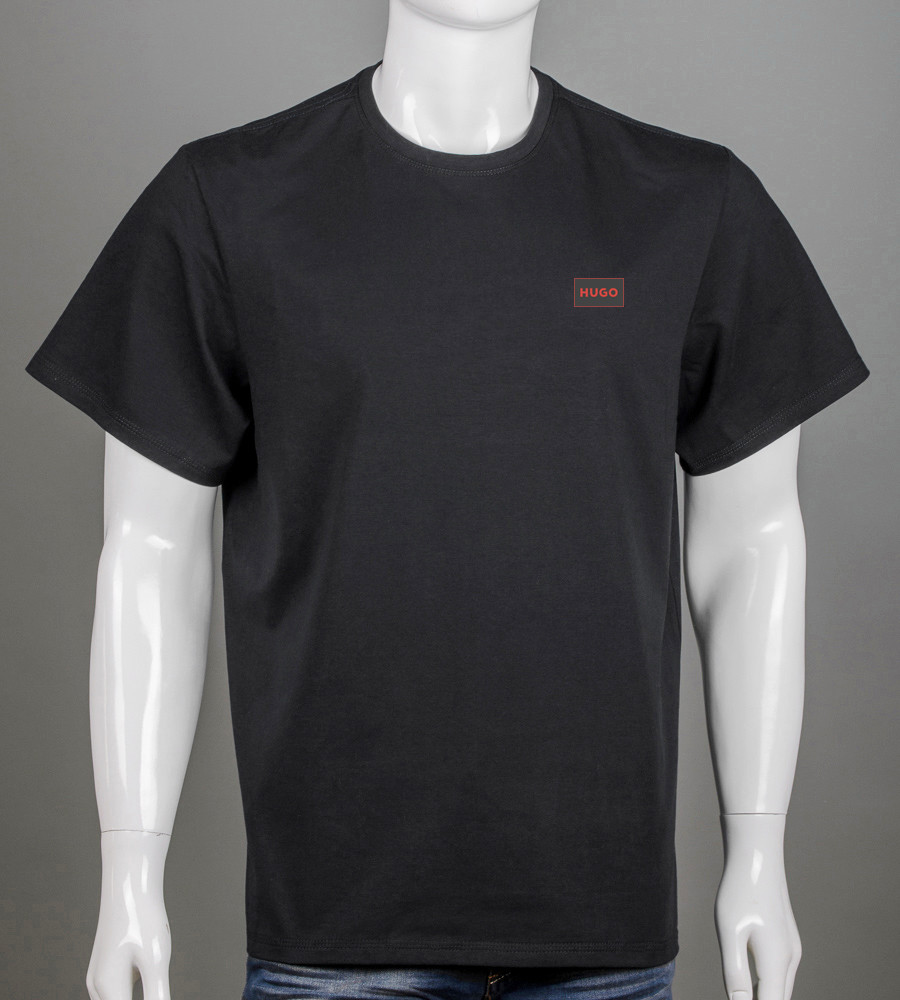 Футболка батал Hugo Чорний 2504б, 4XL (1шт), фото 1