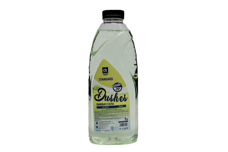 Омивач скла зимовий -20 STANDARD Dushes жовт.(каністра 1л) (ДК) 48021031069 зима