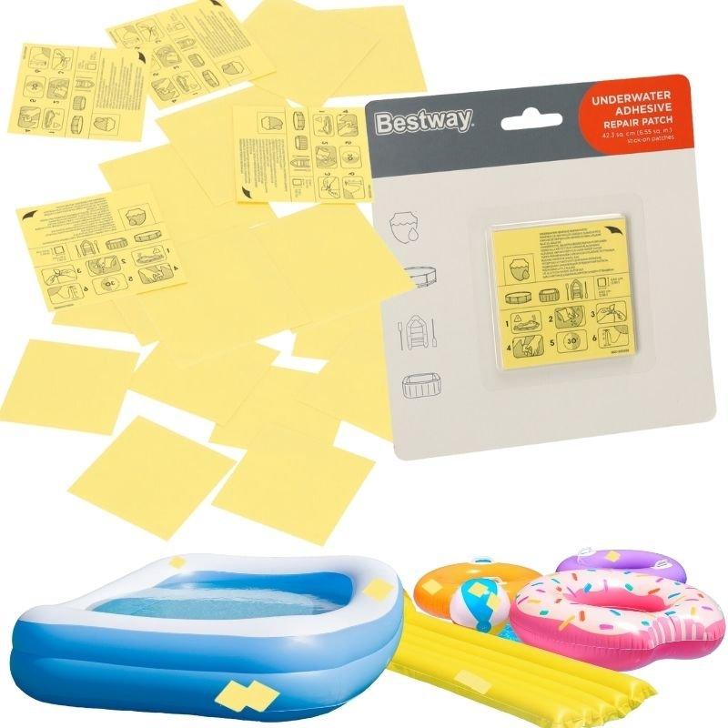 Ремонтний набір Bestway 62091, 10 латок самоклейок 6,5x6,5 см