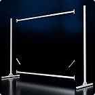 Стійка розбірна "TAIPEI" 1500х1350х500мм. Рейл торговий для одягу, кронштейнів для бутіка., фото 3