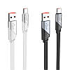 Кабель USB - Type-C для зарядки та передачы даних зі швидкою зарядкою HOCO U119 |120см, 5A| Чорний, фото 4