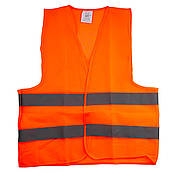Жилет безпеки світловідбивний ЖБ-011Ш XL (orange)
