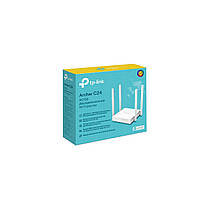 Маршрутизатор TP-Link ARCHER C24 AC750 4xFE LAN, 1xFE WAN, фото 4