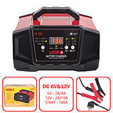 Пуско-зарядний пристрій VOIN VL-150 6V 12V 2A-8A-15A Start-100A   8-180AHR LCD індик., фото 3