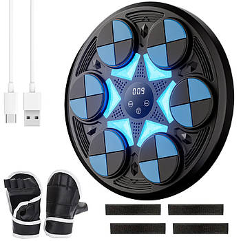 Тренажер для боксу на стіну з RGB підсвічуванням, USB, LY-737 / Мішень для боксу / Настінна боксерська мішень