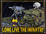 Кулеметник "Long Live The Infantry" банер 600х900 мм