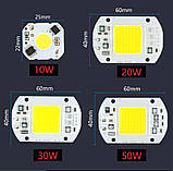 №5 LEd Smart IC 50w 3000K Світлодіод 50w світлодіодна матриця 50w з драйвером на борту, фото 7