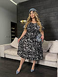 Стильне плаття міді з ніжної тканини софт, фото 3