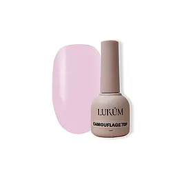 Камуфлюючий топ для нігтів Lukum Camouflage Top Rose Lipstick рожевий, 10 мл